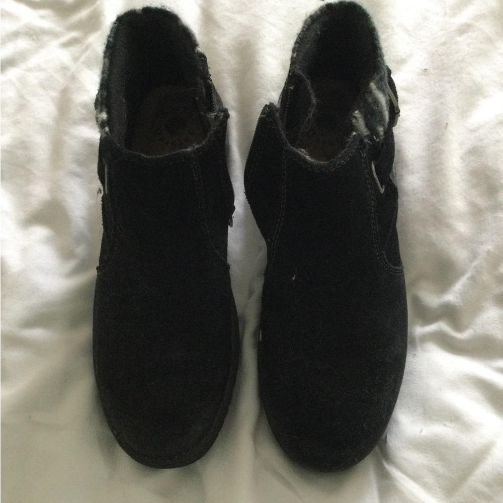 Earth Origin black suede booties, 8.5, ankle boots